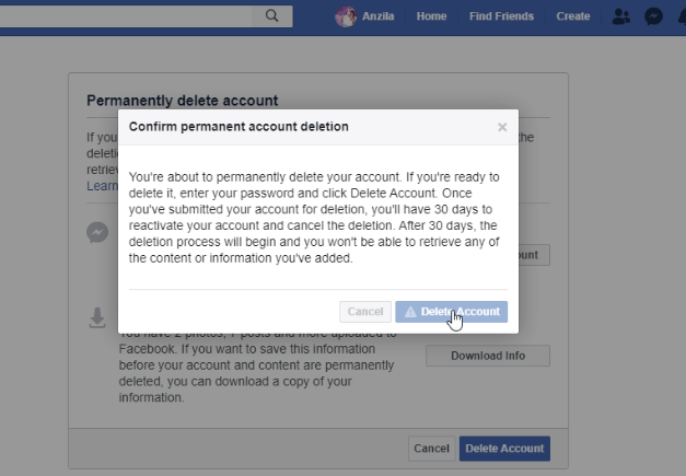 How to Deactivate Your Facebook Account in 2 Simple Methods 11 Conform It is Deleted