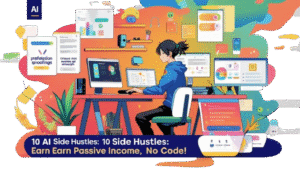 10 AI Side Hustles: Earn Passive Income, No Code! 2 10 AI Side Hustles Earn Passive Income, No Code!