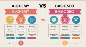 On-Page SEO Alchemy: My 217% Traffic Triumph! 3 Alchemy vs. Basic SEO: Key Differences
